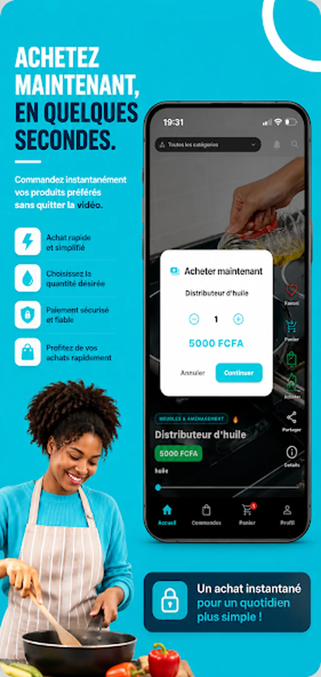 Achat direct depuis le feed