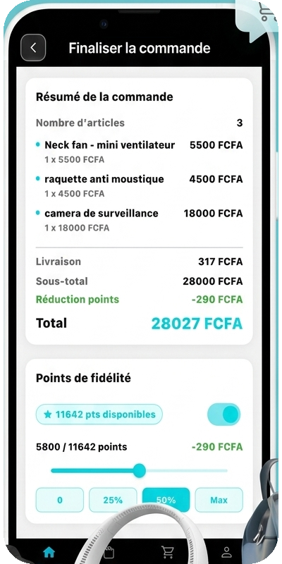 Récapitulatif de commande
